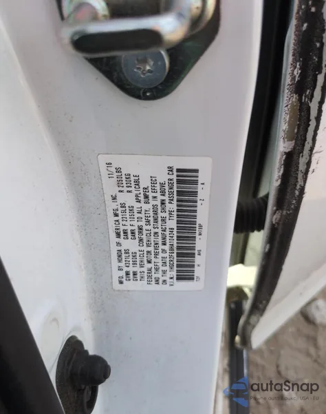 2017 Honda Accord Sport from USA, damaged, VIN 1HGCR2F68HA104348